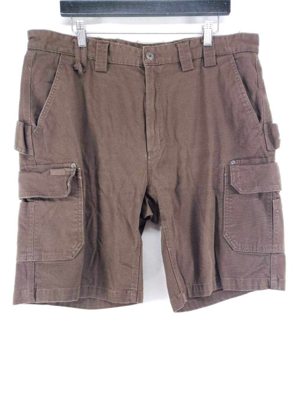 Smiths Workwear Mens Size 40 Cargo Shorts Brown Stretch Gusseted